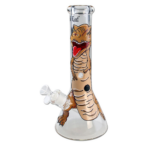 'Black Leaf' 'Dino' Hand Painted Flask Bong Ice