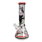 Hand Painted Glass Bong Ice 'Night Owl'