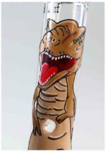 'Black Leaf' 'Dino' Hand Painted Flask Bong Ice - Afbeelding 2