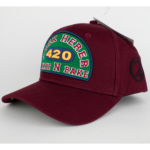Lauren Rose Wake N Bake 420 Legalize World Map – Burgundy - Afbeelding 2