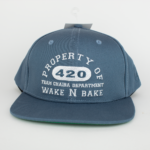 ‘Chaiba Wake & Bake’ Blue Snapback cap