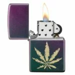 Zippo | Cannabis Design Iridescent Engraved - Afbeelding 2