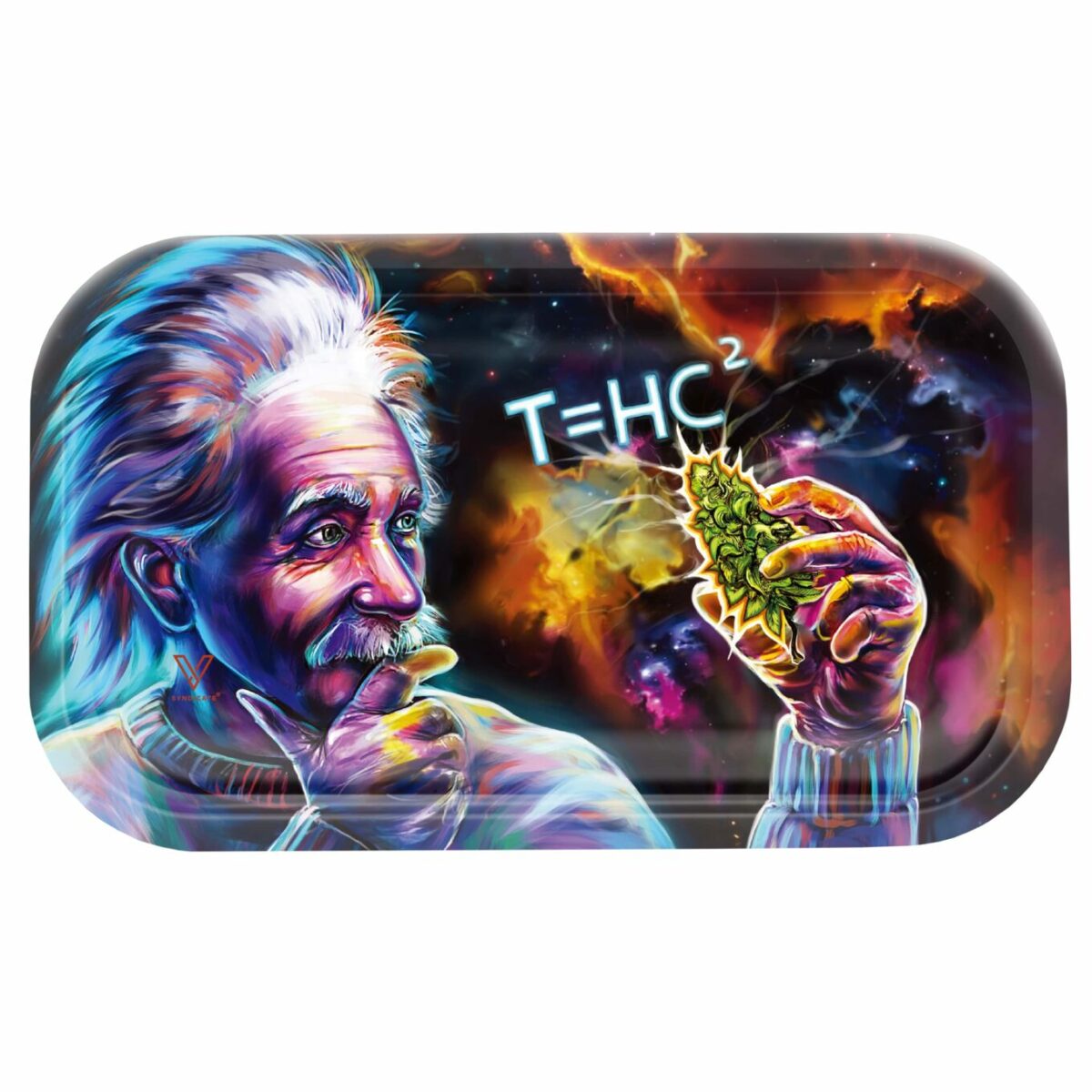 vsyndicate-thc2-einstein-black-hole-metal-medium-tray_LRG T=HC2 Black Hole Metal Rolling Tray large (L27XW16) - Afbeelding 1