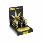 Metalen Clipper Aansteker | Gold Leaves - Afbeelding 2