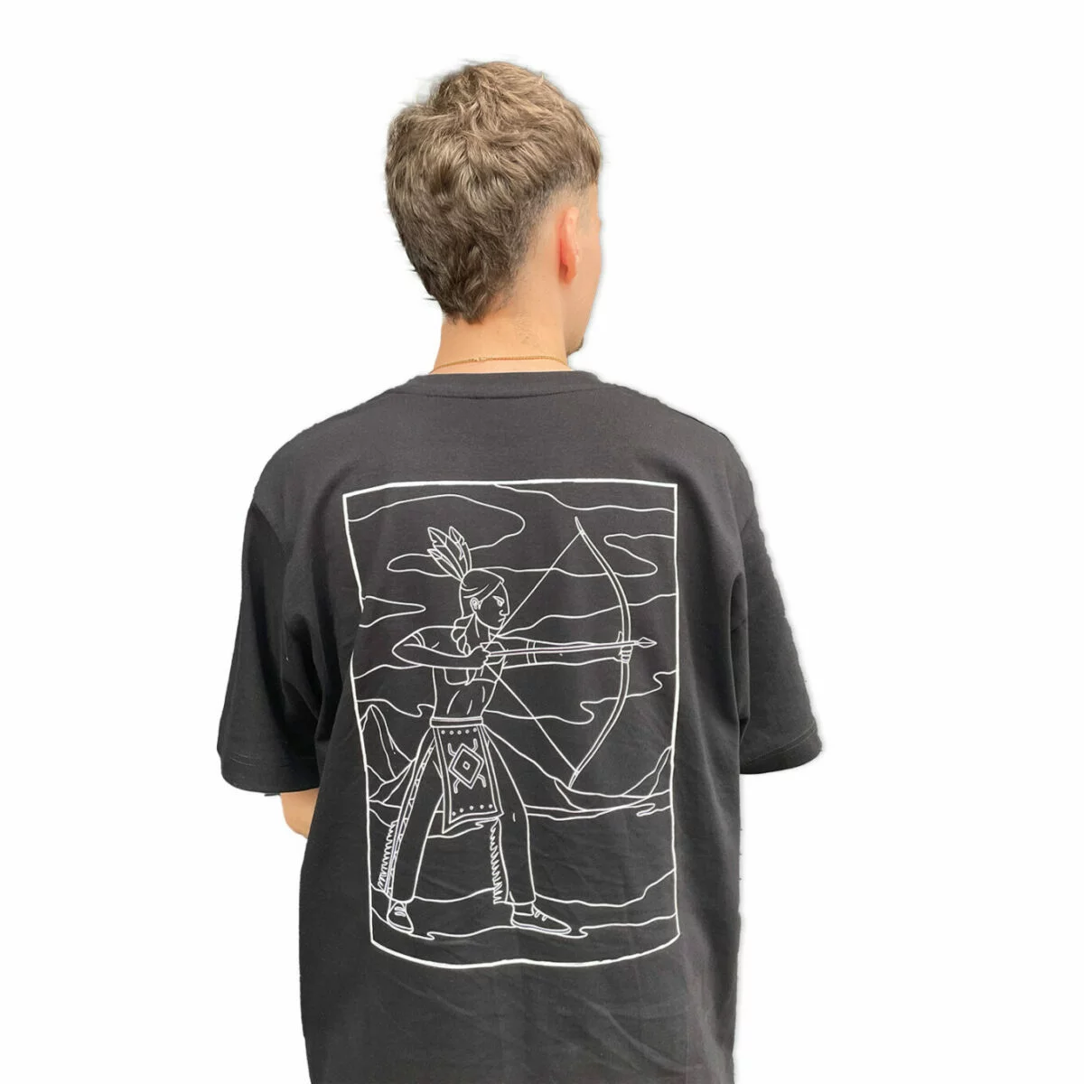 Indian Spirit  - Bow T-Shirt (black) - Afbeelding 1