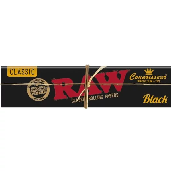 RAW Black Classic King Size Slim + Tips