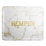 Luxe Marble White/Gold Rolling Tray - Afbeelding 2