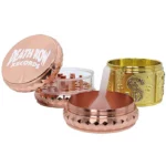 DRR | 1.7" 4Part Zinc Window Gem Cut USD Grinder (Copper Gold) - Afbeelding 2