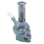 Death Row Records | 8" Assorted Metallic Skull Beaker Water Pipe (with 14M Bowl) - Afbeelding 2