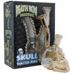 Death Row Records - 5.5" Assorted Metallic Skull Water Pipe - with 14M Bowl