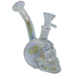 Death Row Records - 5.5" Assorted Metallic Skull Water Pipe - with 14M Bowl - Afbeelding 4