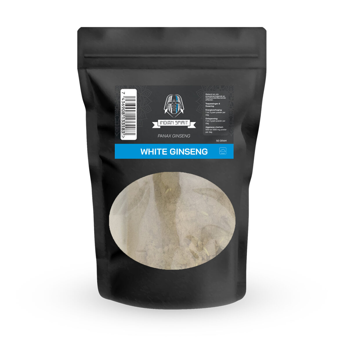 White Ginseng Indian Spirit | White Ginseng (50g powder) - Afbeelding 1