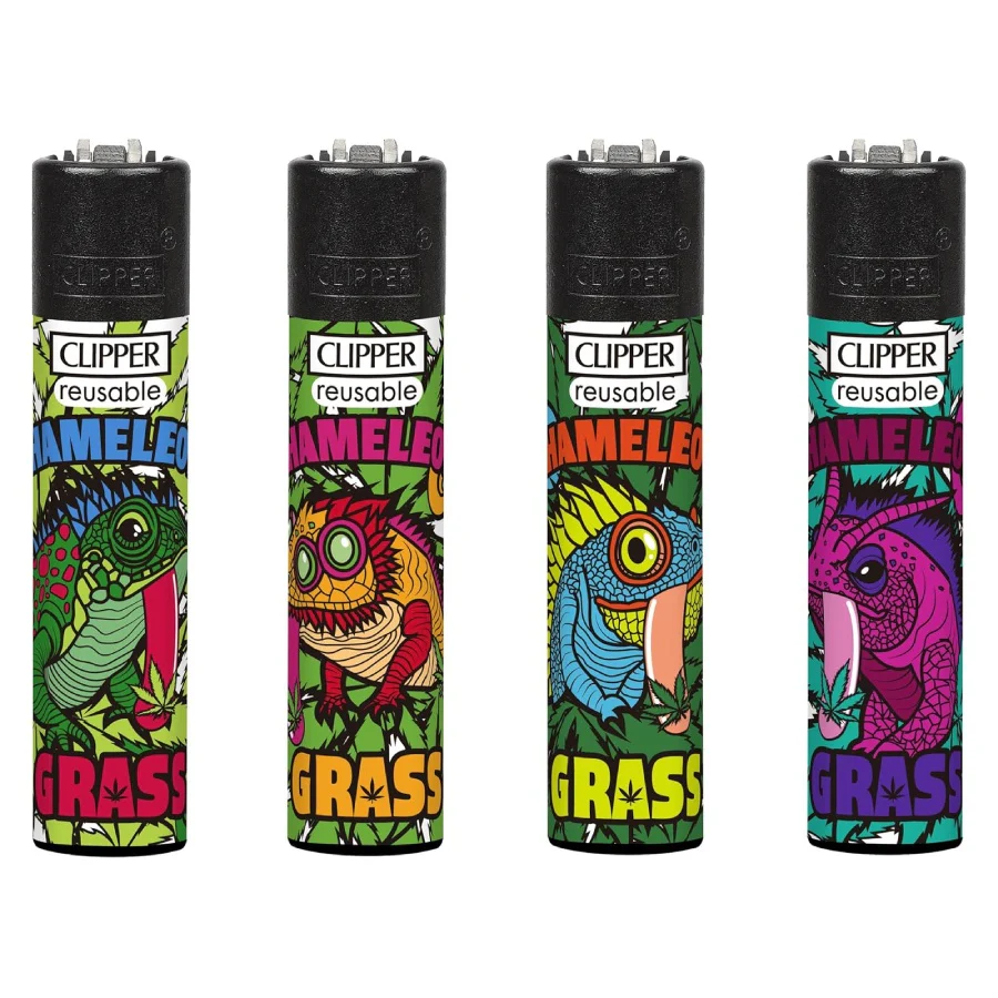 grassss Classic Clipper Aansteker | Chameleon Grass (4 stuks) - Afbeelding 1