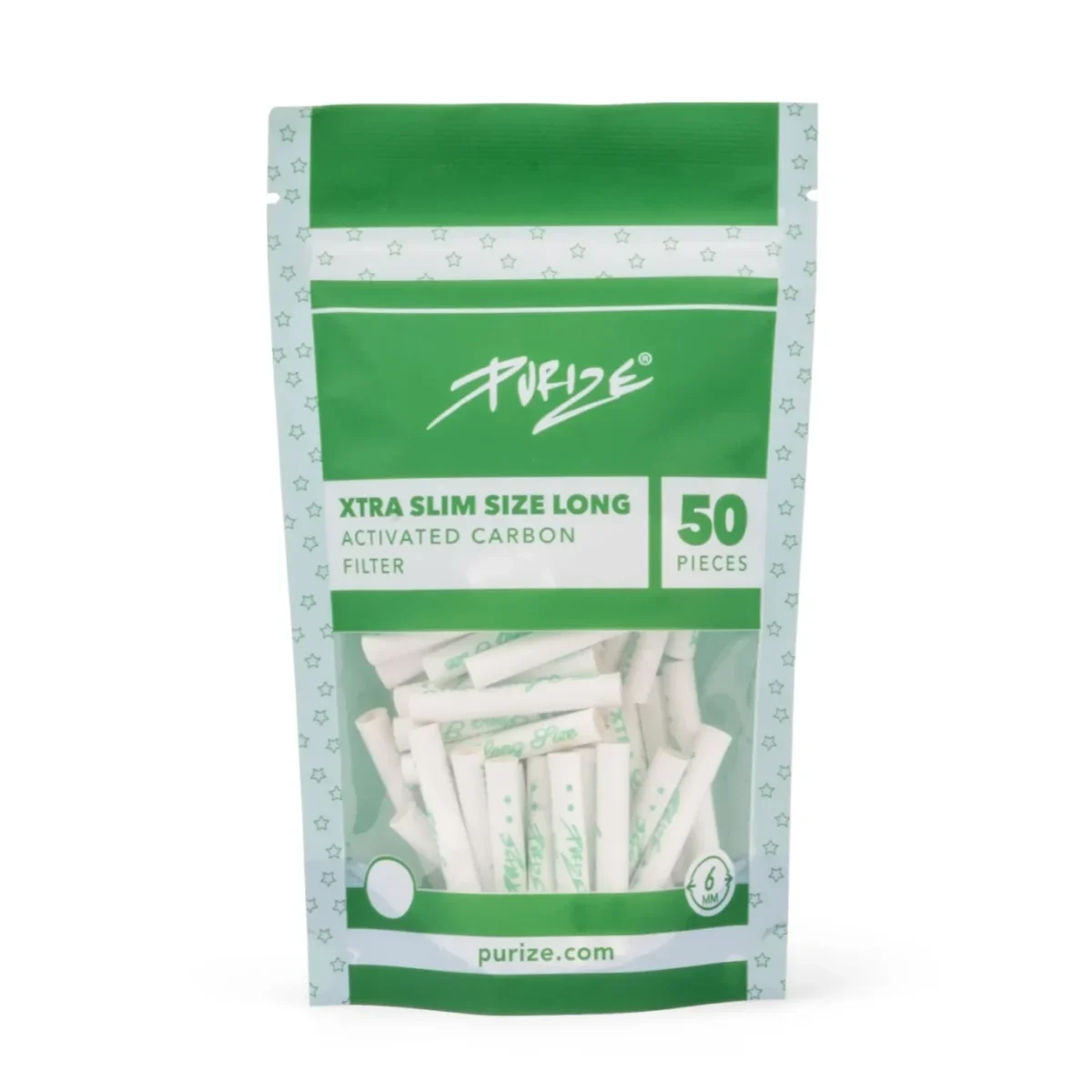 xtra slim size long PURIZE | 50 XTRA Slim Size Long (ø 6mm) - Afbeelding 1