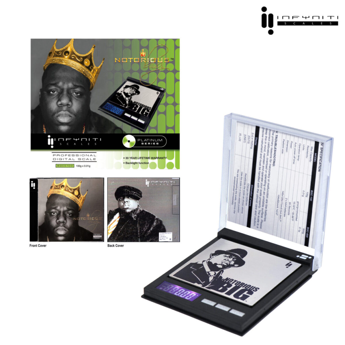 Pocket Scale | Notorious B.I.G. CD (100g X 0.01g) - Afbeelding 1