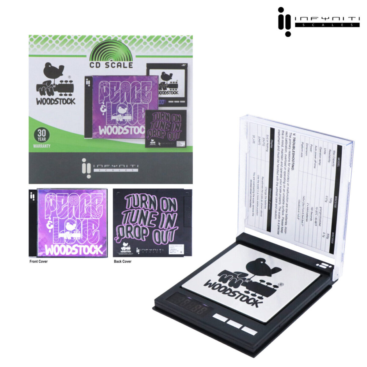 Pocket Scale | Woodstock CD (500g X 0.1g) - Afbeelding 1