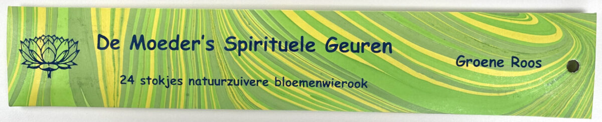Groene-Roos Wierook Groene Roos | 24 Stokjes Natuurzuivere Bloemenwierook - Afbeelding 1