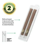 Hemper | Pre-Rolled King Size Glass Tipped Hemp Rolls (2pcs) - Afbeelding 2