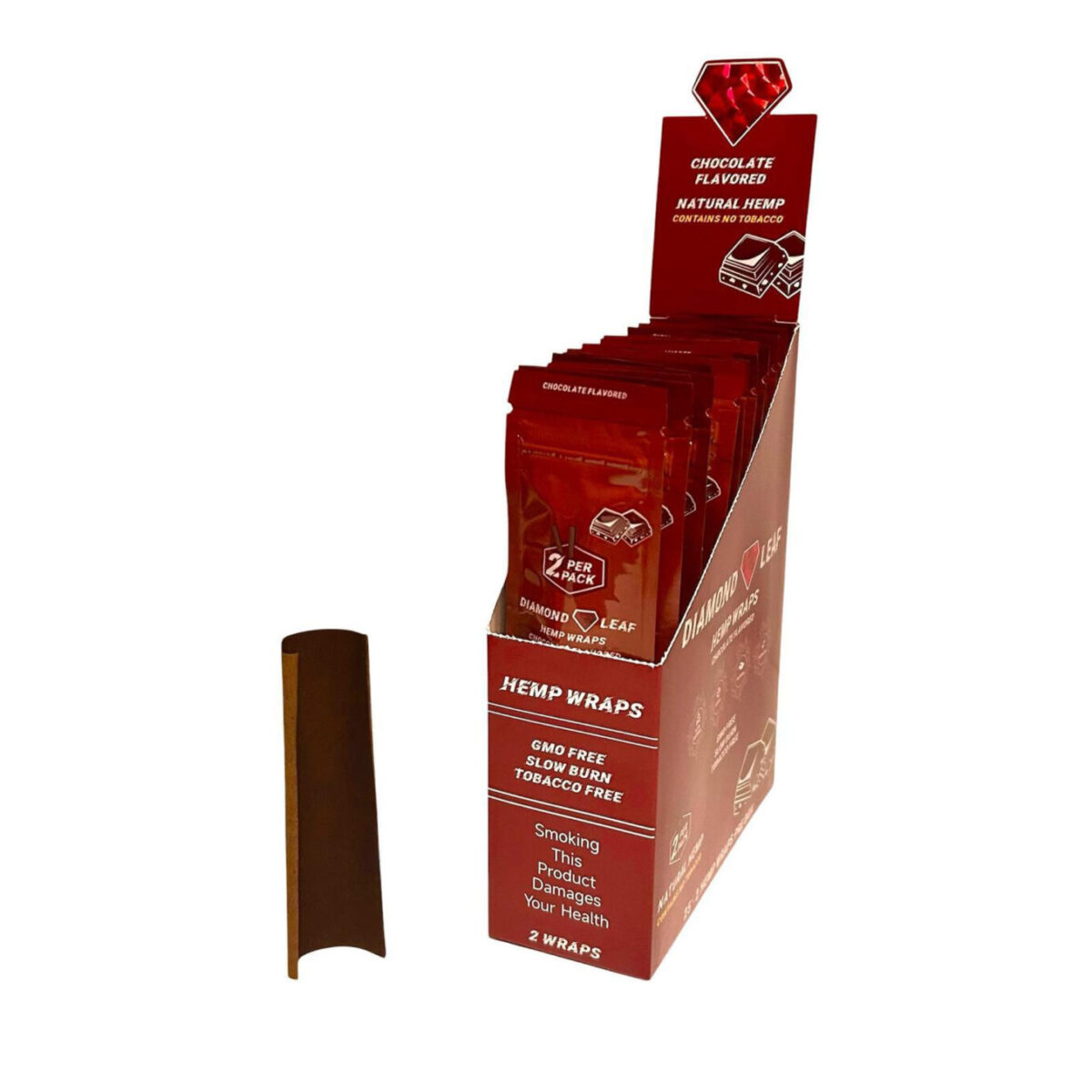 Diamond Leaf | Hemp Wraps Chocolate - Afbeelding 1