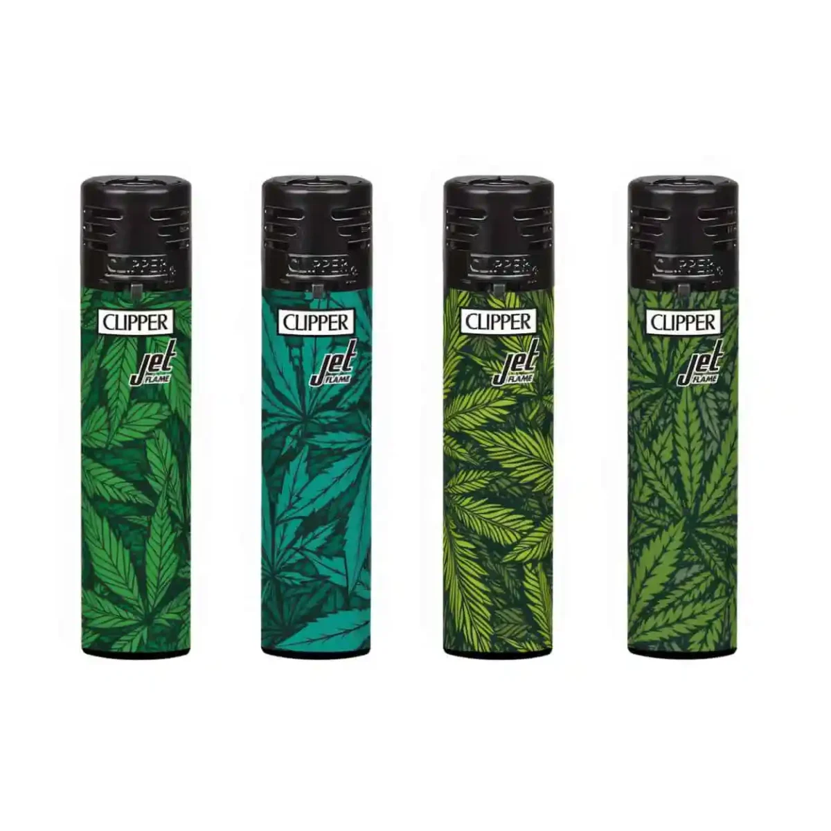 Clipper Classic Jet Flame | Print Weed (4 stuks) - Afbeelding 1