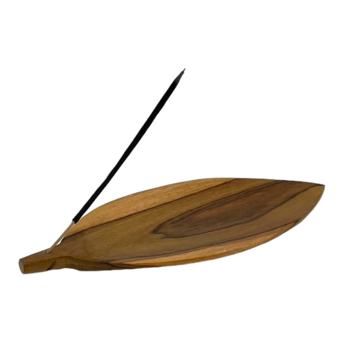 teakhouten blad Teakhouten Blad Wierookhouder - Afbeelding 1