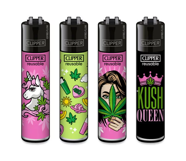 Classic Clipper Aansteker | 420 Girly (4 stuks)
