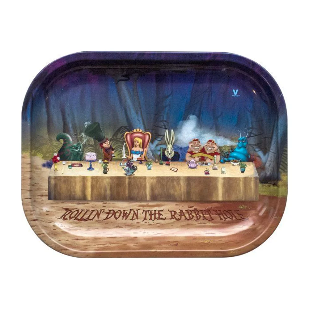 Alice Dinner Metal Rolling Tray Small (18L/14W)