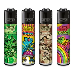 Classic Clipper Aansteker | Chameleon #2 (4 stuks)