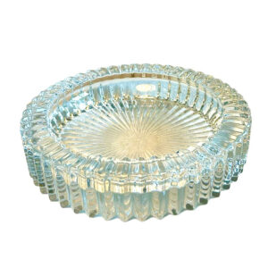 Diamond Leaf | Glass Ashtray (silver)