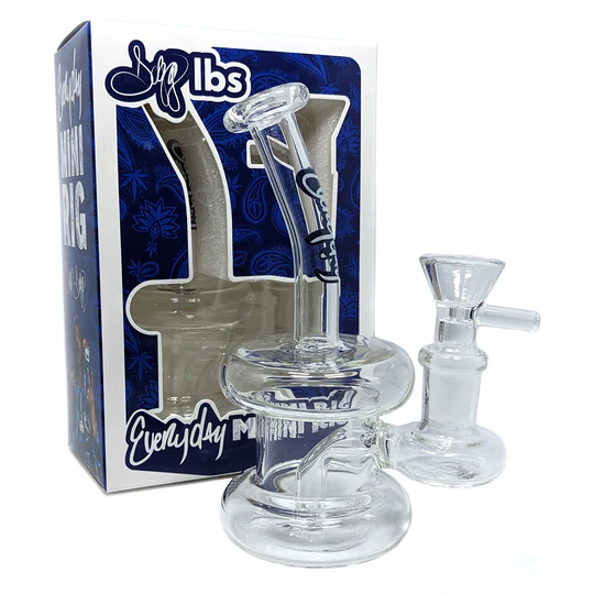 Dogg Lbs | Everyday 5.5″ Double Ring Rig Water Pipe (Clear)