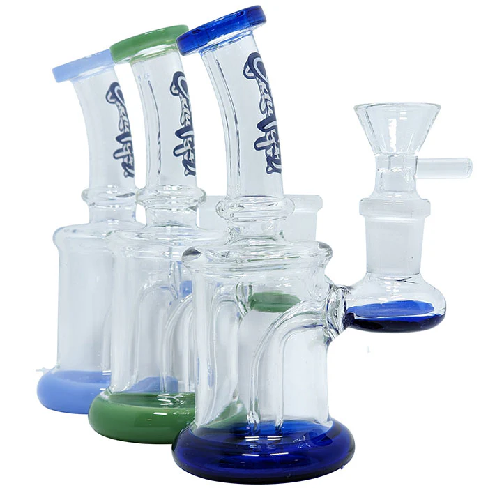 Dogg Lbs | Everyday 5″ Assorted Color Mini Rig Water Pipe - Afbeelding 2