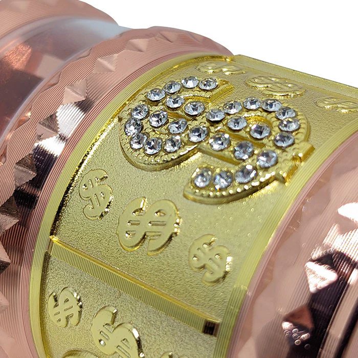 DRR | 1.7" 4Part Zinc Window Gem Cut USD Grinder (Copper Gold) - Afbeelding 5