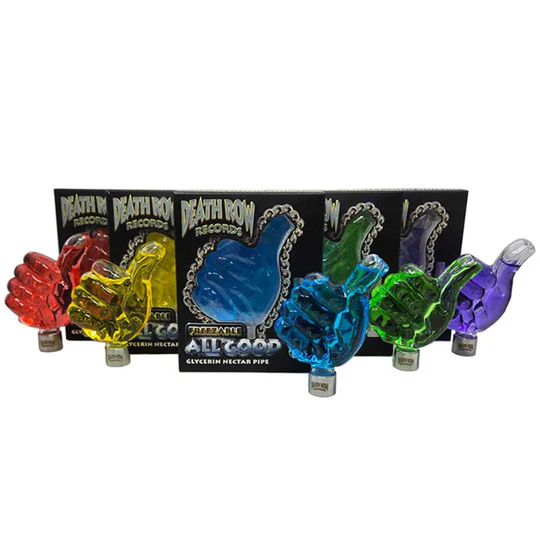 DRR | 4" Freeze Thumbs Up Nectar Pipe w Screw Tip