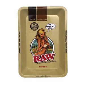 RAW Metal Rolling Tray Girl Mini (12,5 x 18 cm)