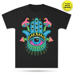 Neon Fluorescent T-Shirt – Hamsa Hand