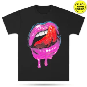 Neon Fluorescent T-Shirt – Lips
