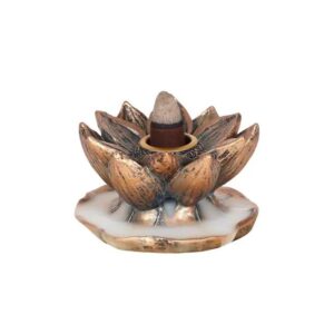 Bronze Lotus Backflow Wierookbrander