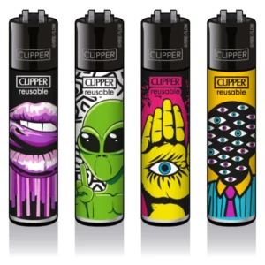 Classic Clipper Aansteker | Love Martians (4 stuks)