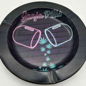 Ganja Pills Metal Ashtray