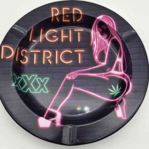 XXX Red Light Metal Ashtray
