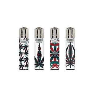 Classic Clipper Aansteker | Neon Leaves #4 (4 stuks)