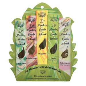 Wierook Paletje Bijzondere Kruiden | 5x6 Stokjes Kruidenwierook