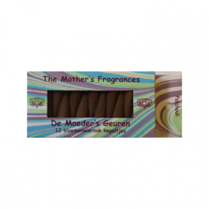 Wierook Patchouli | 12 Bloemenwierook Kegeltjes