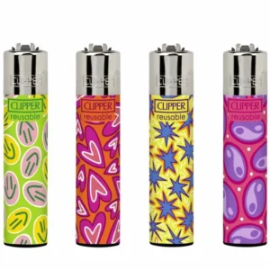 Classic Clipper Aansteker | Psycho Stickers (4 stuks)