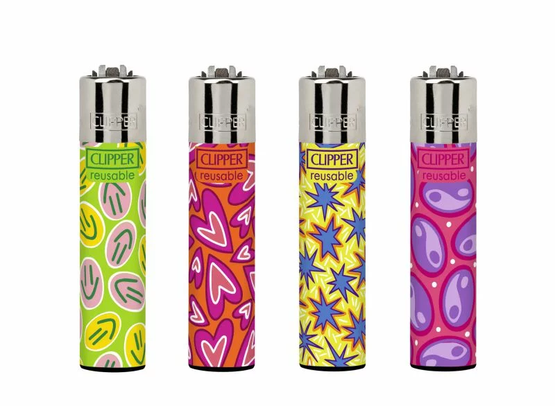 Classic Clipper Aansteker | Psycho Stickers (4 stuks)