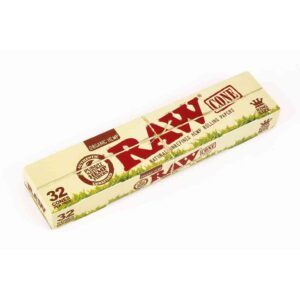 RAW Organic Pre-Rolled Cones K.S. (109mm / 32pcs)