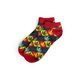 Short Socks – Rasta Leaves (EU40-45)