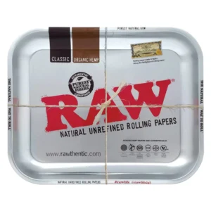 RAW Metal Rolling Tray Metalic Silver Large (27,5 x 34,5 cm)
