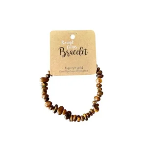 Splitarmband Tijgeroog Goud