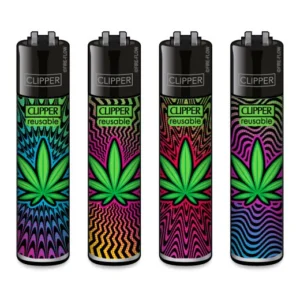 Classic Clipper Aansteker | Trippy Leaves (4 stuks)